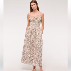 NWT Abercrombie Tie-Front Maxi Dress